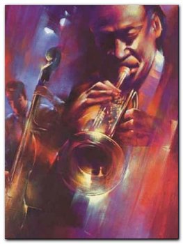 Hot Jazz plakat obraz 60x80cm - Wizard+Genius