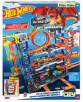 Hot Wheels City, Mega Garaż Atak smoka, Zestaw Tor + parking 4+ HKX48 - Hot Wheels