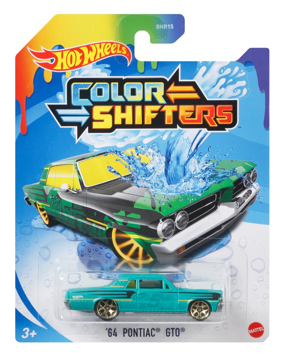 Hot Wheels, Color Shifters, Samochodzik zmieniający kolor '64 Pontiac ...