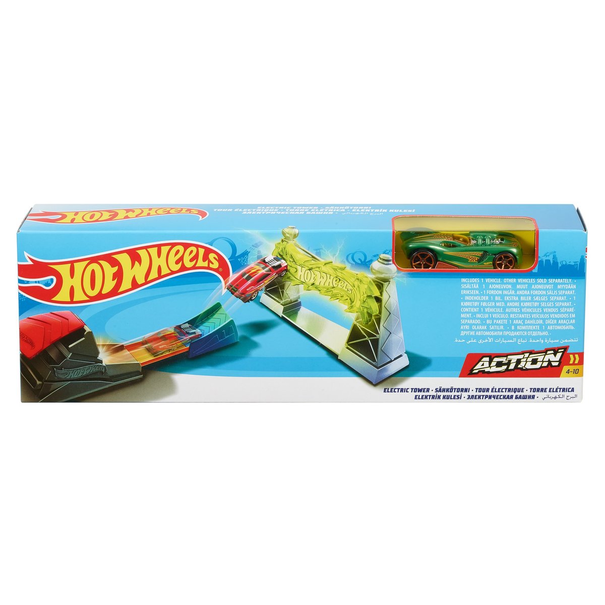 Hot Wheels, Elektryczna wieża, zestaw podstawowe wyzwania, FTH79/FTH80