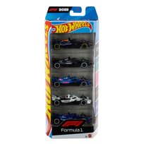 Hot Wheels Formuła 1, Samochody 5 - pak Bolidy F1, dla dzieci 3+ JLN11