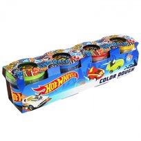 Hot Wheels, Masa plastyczna 4 pojemniki Mega Creative