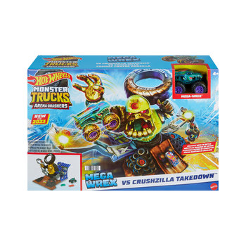 Hot Wheels, Monster Trucks Arena Goryla, Zestaw + auto 4+ HPN71 - Hot Wheels