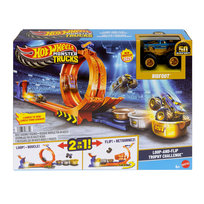 Hot Wheels, Monster Trucks Bigfoot 50 rocznica Pętla Tor, Zestaw 4+ JBX64