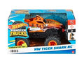 Hot Wheels, Monster Trucks RC Tiger Shark 1:24, Zdalnie sterowany HNV03  - Hot Wheels