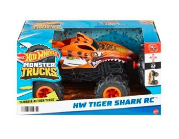 Hot Wheels, Monster Trucks RC Tiger Shark 1:24, Zdalnie sterowany HNV03  - Hot Wheels