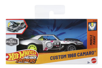 Hot Wheels, Pojazd z napędem pull-back 1968 Custom Camaro Auto 1:64, Samochód 3+ JCL97 - Hot Wheels