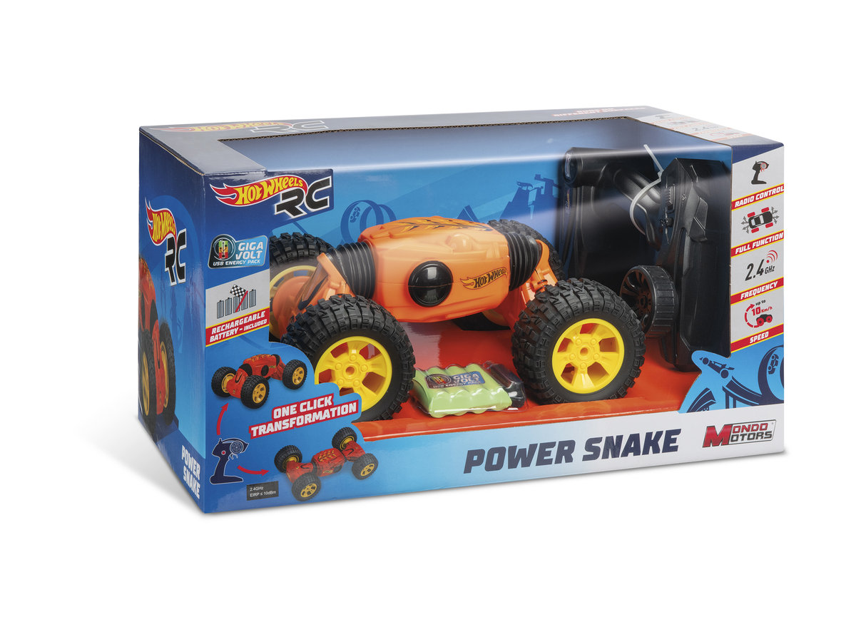 Zdjęcia - Auto dla dzieci Mondo Hot Wheels, pojazd zdalnie sterowany, Power Snake 