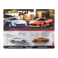 HOT WHEELS PREMIUM ASTON MARTIN DB10 + JAGUAR C-X75 JAMES BOND 007 "SPECTRE" 1:64 JBL04 Hot Wheels