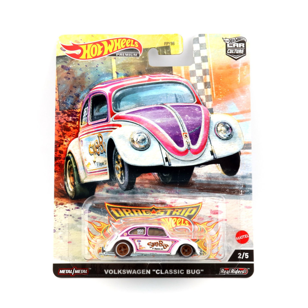 HOT WHEELS Premium Car Culture Volkswagen VW Classic Bug Drag Strip ...