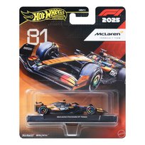 Hot Wheels Premium Formuła 1 Metalowy samochód bolid F1 w skali 1:64 McLaren – Oscar Piastri #81, dla fanów i kolekcjonerów JKD81