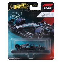 Hot Wheels Premium Formuła 1 Metalowy samochód bolid F1 w skali 1:64 Mercedes - Benz – George Russel #63, dla fanów i kolekcjonerów JKD80