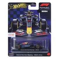 Hot Wheels Premium Formuła 1, Metalowy samochód bolid F1 w skali 1:64 Red Bull – Sergio Perez, dla fanów i kolekcjonerów JBM19