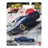Hot Wheels Premium Kultowe auta LB Nissan Skyline 2000GT-R LBWK, Samochód w skali 1:64, dla fanów i kolekcjonerów JKF11