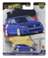 Hot Wheels Premium Kultowe auta Volkswagen Golf MK7, Samochód w skali 1:64, dla fanów i kolekcjonerów HRV79