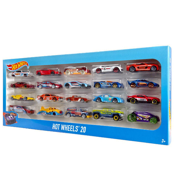 Hot Wheels, Samochody 20-pak, Zestaw prezentowy 3+ H7045
