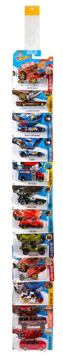 Hot Wheels, Samochodziki Clipstrip
