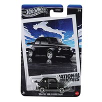 Hot Wheels Silver Series Vintage 60S Fiat 500D Modifica, Samochód w skali 1:64, dla dzieci 3+, fanów i kolekcjonerów JBY88 Hot Wheels