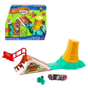 Hot Wheels Skate, Deserowy skatepark, Zestaw 5+ HXK91 - Hot Wheels