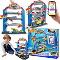 Hot Wheels Zestaw Garaż Parking Z Windą Tor Hot Wheels Winda Autko Prezent Dla Dziecka + Ebook