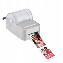 Hp Sprocket Panorama Kolorowa Drukarka Bluetooth Do Etykiet Zdjęć Naklejek - Biała