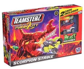 HTI TOYS, Teamsterz Beast Machines tor Atak skorpiona + 2 autka - Teamsterz