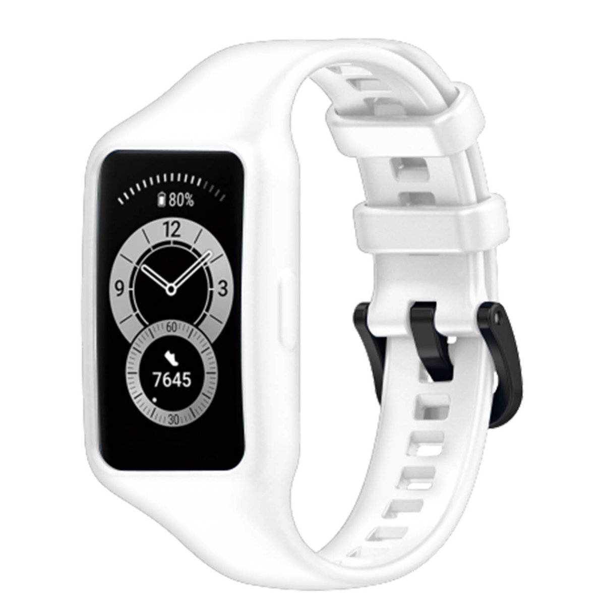 Huawei Band 7 / 6 Pro / Honor Band 6 Pasek Elastyczny silikon biały ...