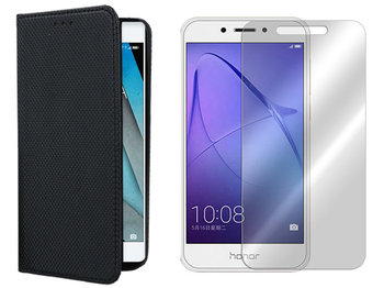 Huawei Honor 6A Kabura Etui pokrowiec Case + szkło - VegaCom