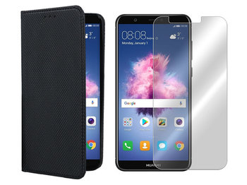 Huawei P Smart Kabura Etui Case pokrowiec + szkło - VegaCom