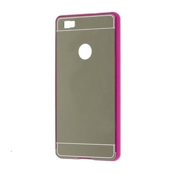 Huawei P8 Lite Mirror bumper case - Różowo - srebrny. - EtuiStudio