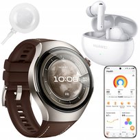 HUAWEI WATCH 5 CLASSIC 46MM WIFI eSIM EKG + SŁUCHAWKI BT FREEBUDS 6I BIAŁE