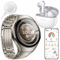 HUAWEI WATCH 5 ELITE 46 MM X-TAP TYTAN WIFI eSIM EKG+ SŁUCHAWKI FREEBUDS 6i