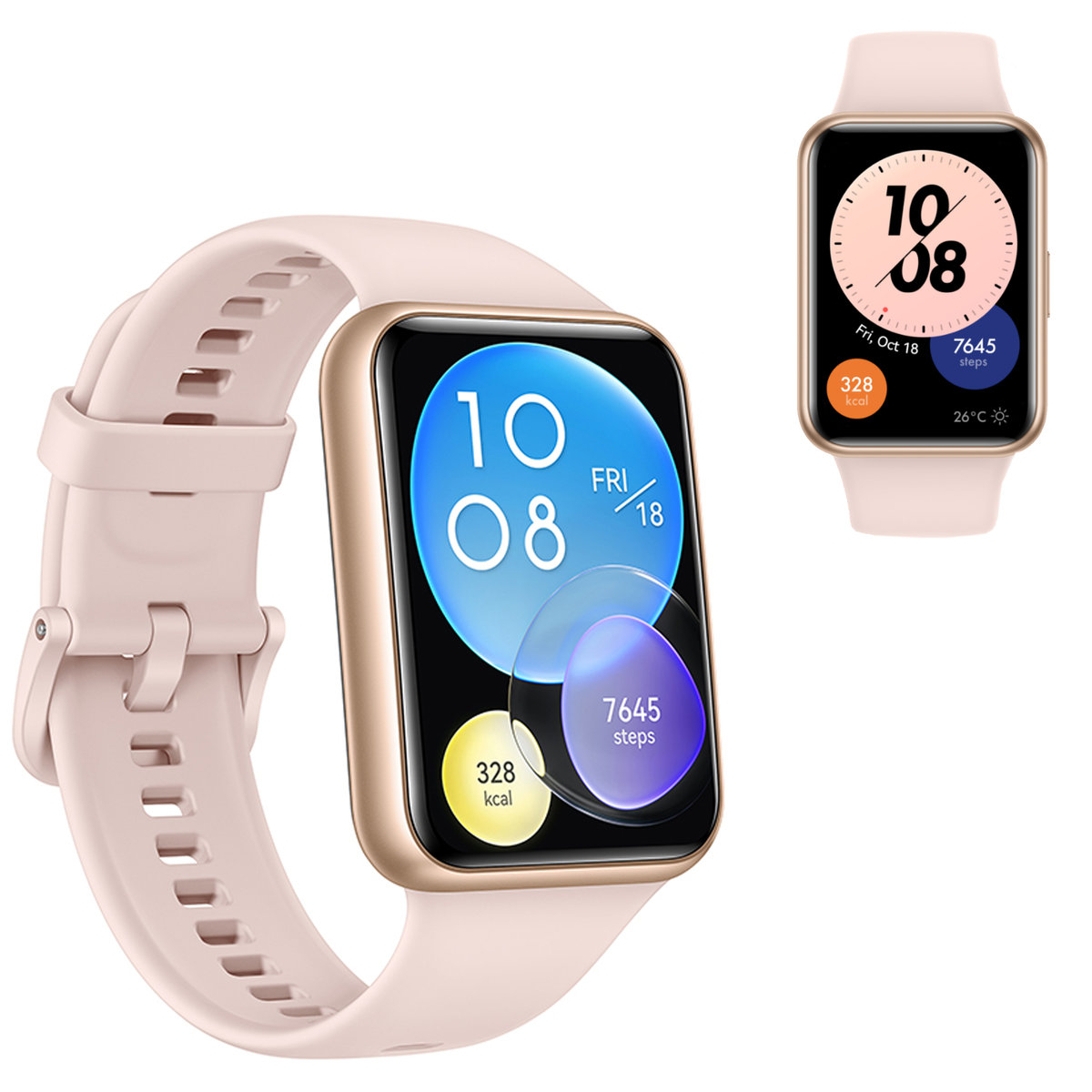 HUAWEI WATCH FIT 2 ACTIVE SMARTWATCH SPORTOWY RÓŻ GPS BLUETOOTH 1,74 AMOLED-Zdjęcie-0