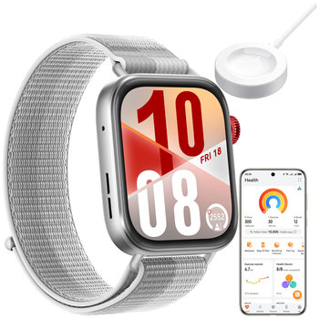 HUAWEI WATCH Fit 4 SZARY DUAL GPS 5 ATM SPo2 ANALIZA SNU NFC ROZMOWY BT - Huawei