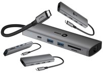 HUB 100W Więcej Portów i Ładowanie Jednym Kablem 2 monitory ASUS USB-C