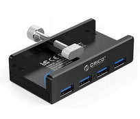 Hub aktywny biurkowy 4 x USB - A 3.0 5 GBPS czarny aluminium Orico metalowy Inna marka
