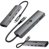HUB do Ultrabooka Dual Monitor USB-C 2xHDMI 4K DisplayPort LAN Ethernet