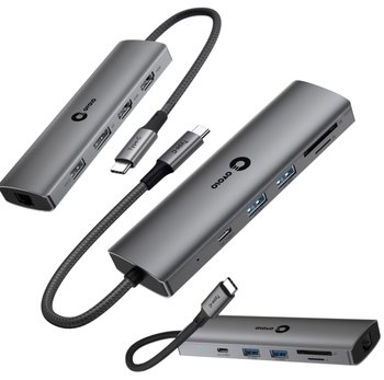 HUB do Ultrabooka Dual Monitor USB-C 2xHDMI 4K DisplayPort LAN Ethernet - Inny producent