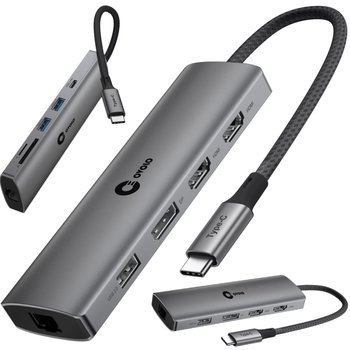 HUB Dual Monitor USB-C 2xHDMI 4K DisplayPort LAN Ethernet do Laptopa ASUS - Inny producent