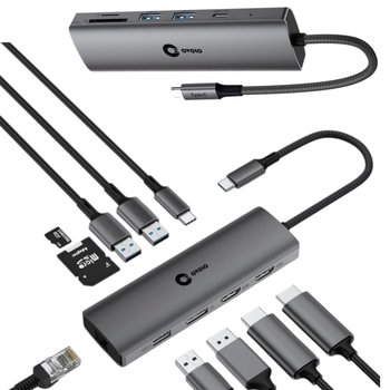 HUB Dual Monitor USB-C 2xHDMI 4K DisplayPort LAN Ethernet do Laptopa DELL - Inny producent