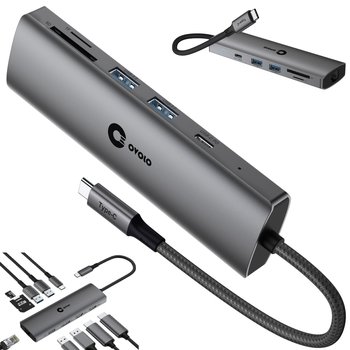 HUB Dual Monitor USB-C do Laptopa Huawei 2xHDMI 4K DisplayPort LAN Ethernet - Inny producent