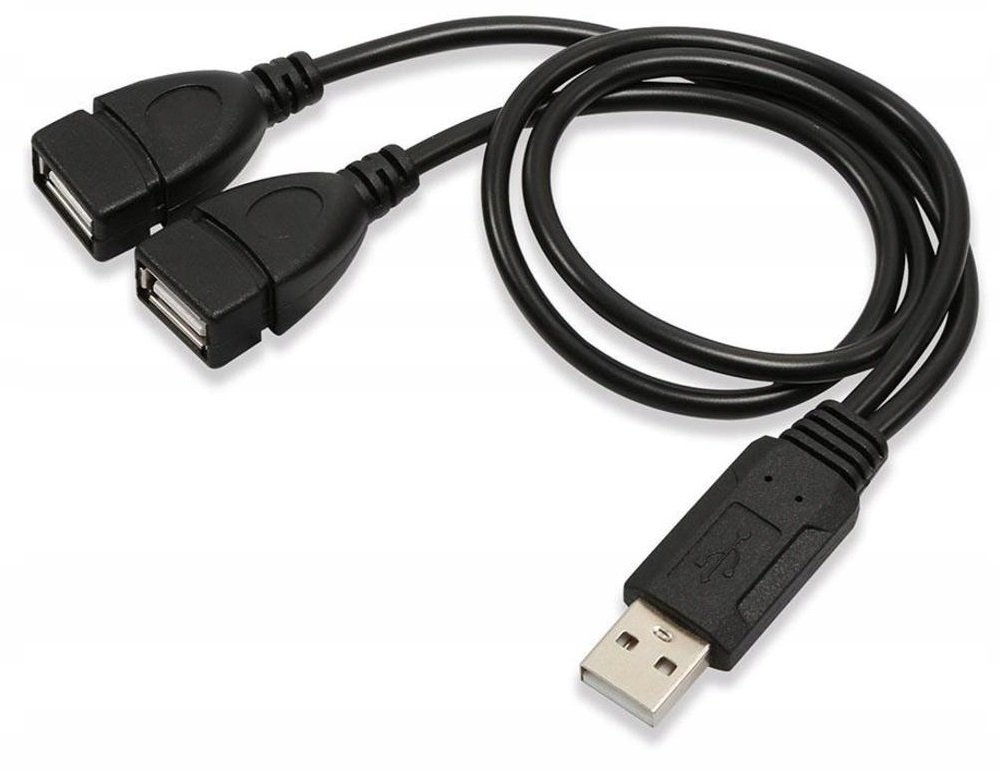Zdjęcia - Czytnik kart pamięci / hub USB Dual Hub Rozgałęźnik Usb  2Xusb Rozdzielacz 