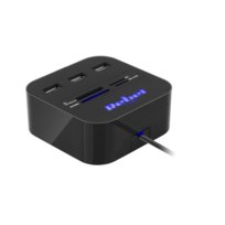 HUB USB 2.0 3 porty czytnik kart SD MicroSD Rebel Rebel Electro