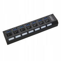 HUB USB 3.0 7 Portów x7 Rozgałęźnik Rozdzielacz PAWONIK