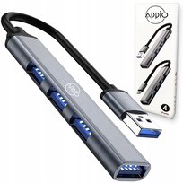 HUB USB 3.0 Rozgałęźnik Przejściówka Rozdzielacz Portów Adapter SLIM 4x USB APPIO