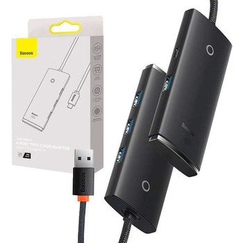 HUB USB  4-portowy  USB-C 25CM (25CM) - Baseus