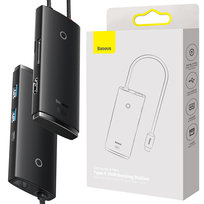 Hub USB, Baseus, 6W1 USB-C 2X USB-A HDMI SD/Tf Baseus