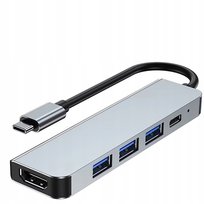 HUB USB - C 5 różnych portów HDMI 4K + USB 3.0 + USB2.0 ... Microconnect