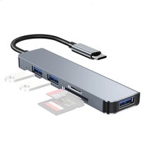 HUB USB-C ADAPTER USB 3.0 SD Micro SD 5w1 Tradebit