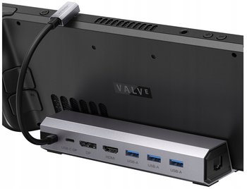HUB USB-C JSAUX HDMI 4K 60Hz Dispaly Port Ethernet RJ45 do Steam Deck - Inny producent